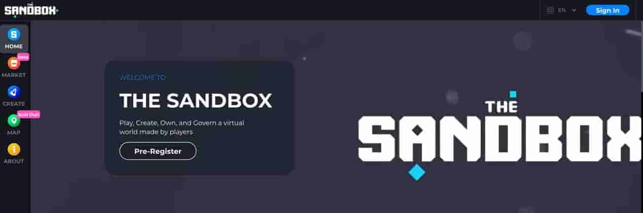 the sandbox crypto game