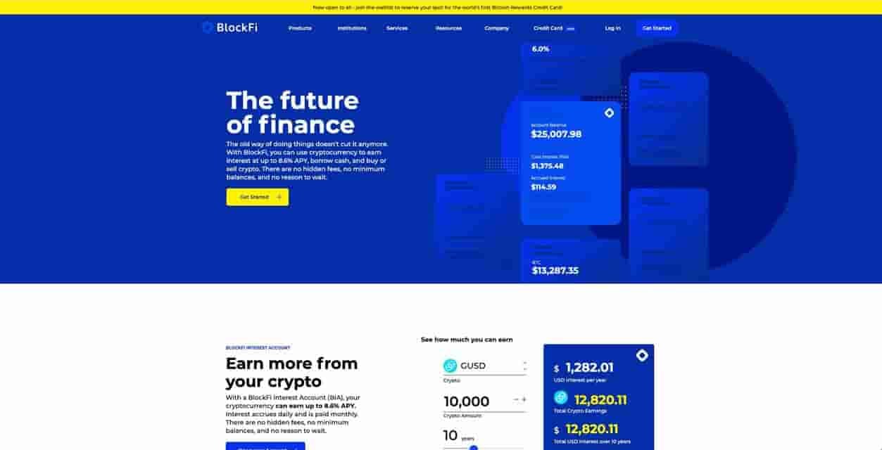 best crypto interest account