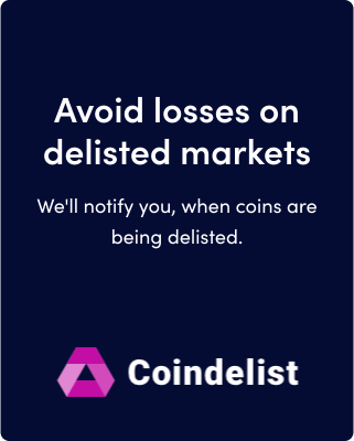 coindelist will notify you, when coins are being delisted