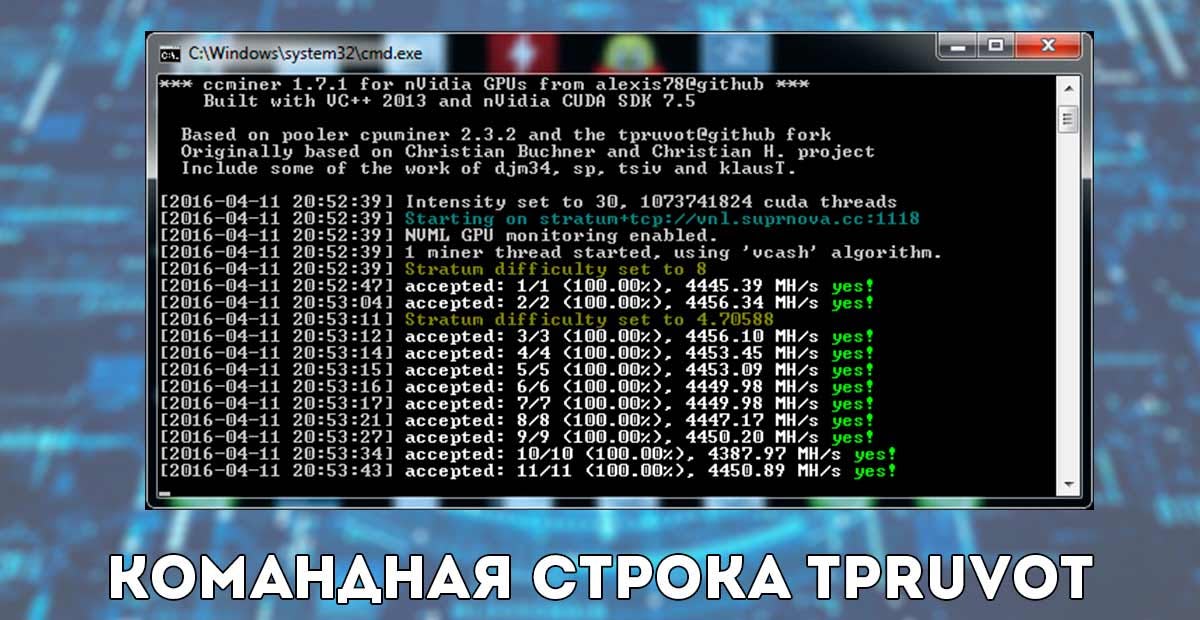 CCMINER NVIDIA CUDA TPRUVOT
