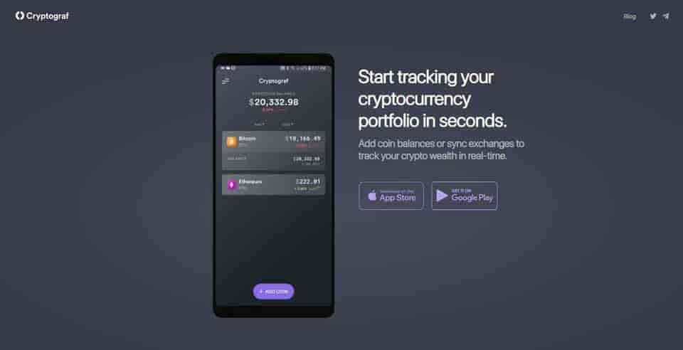CryptoGraph crypto portfolio managment in seconds