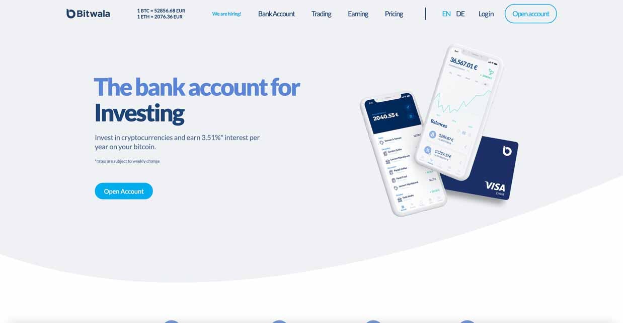 Bitwala best cryptocurrency bank