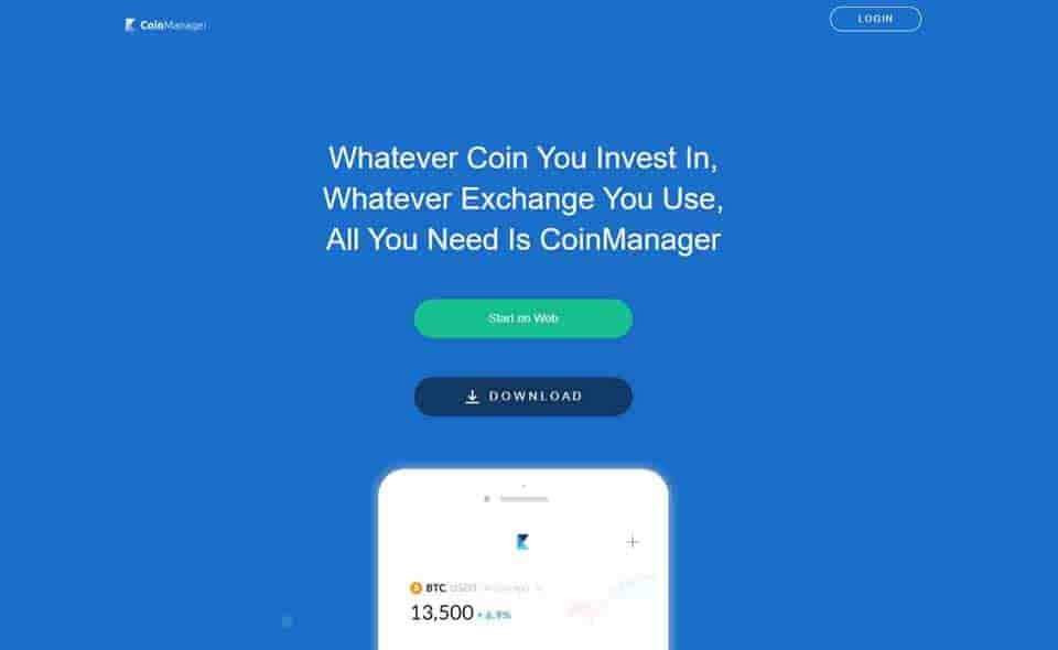 CoinManager crypto portfolio