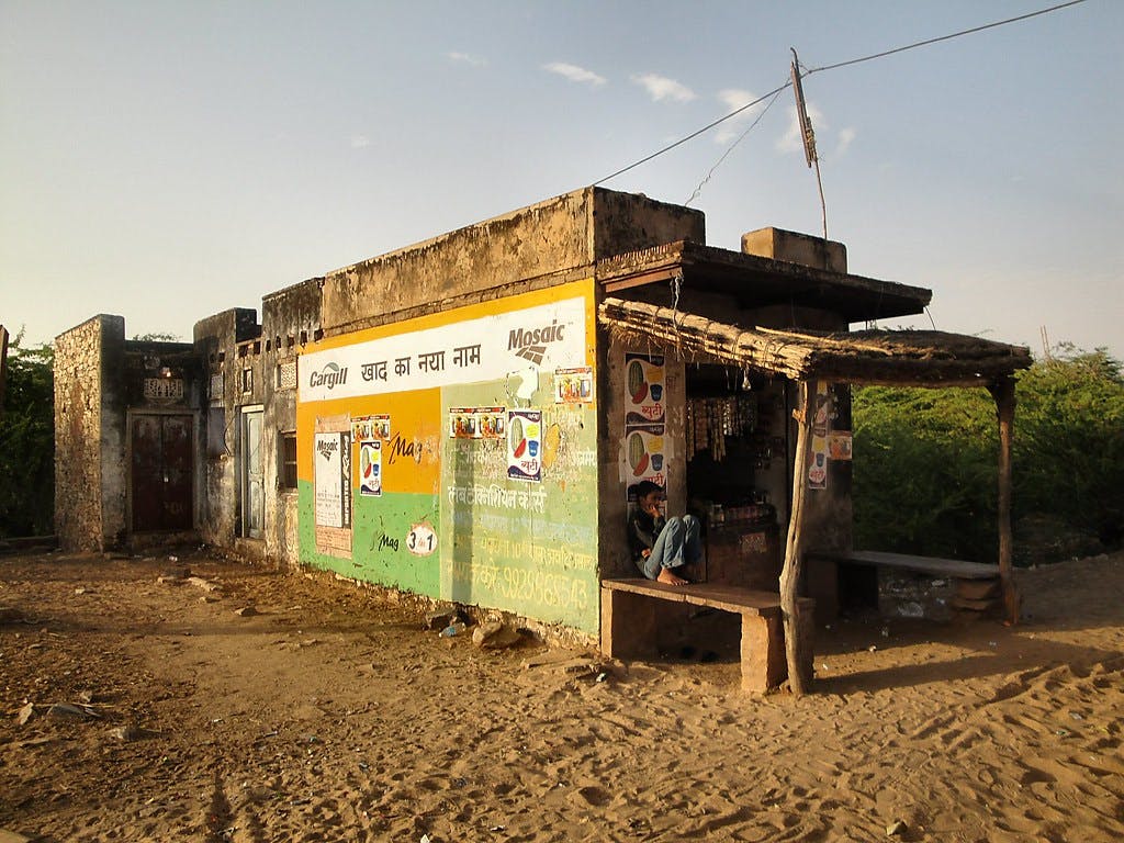 Village store in India