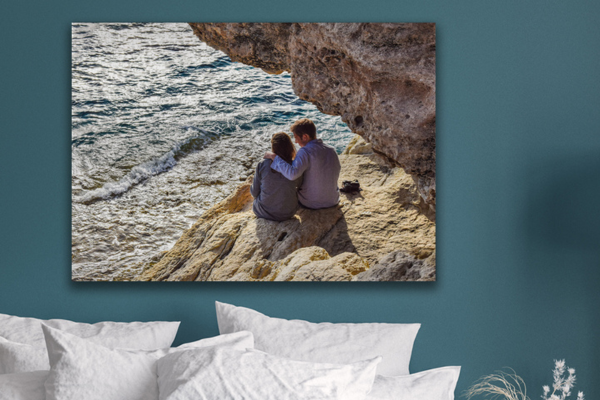 Foto op Aluminium Koppel bij de Zee