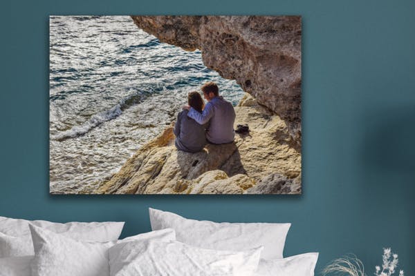 Foto op Aluminium Koppel bij de Zee
