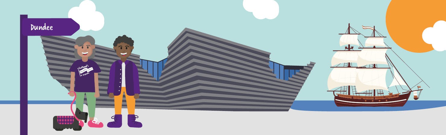 Illustration of Dundee walk
