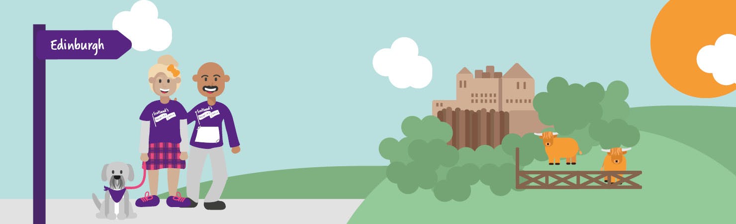 Illustration of Edinburgh walk