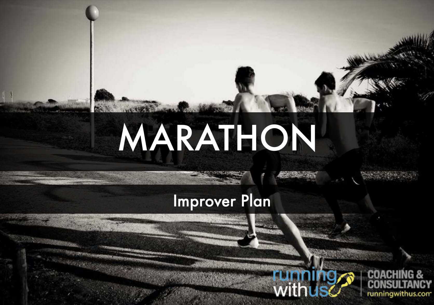 Screenshot of the downloadable improver marathon training plan.