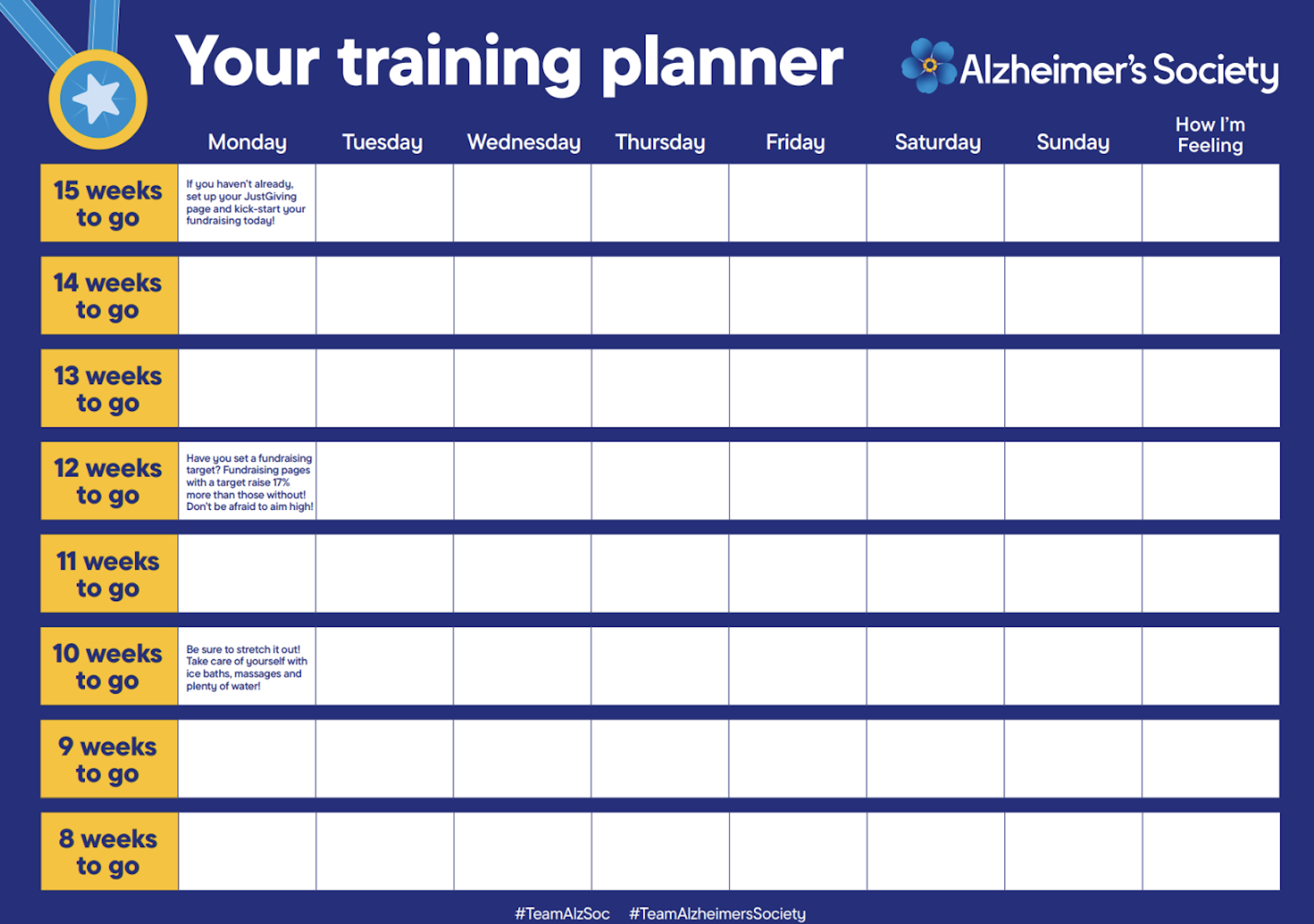 Screenshot of the downloadable wall planner.