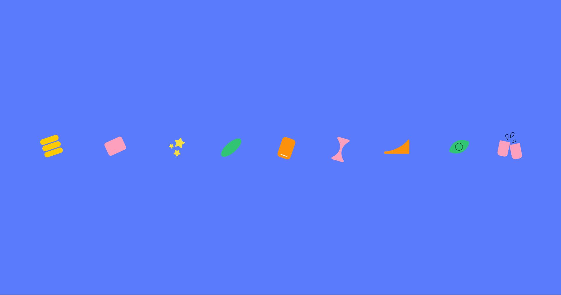 Selection of icons