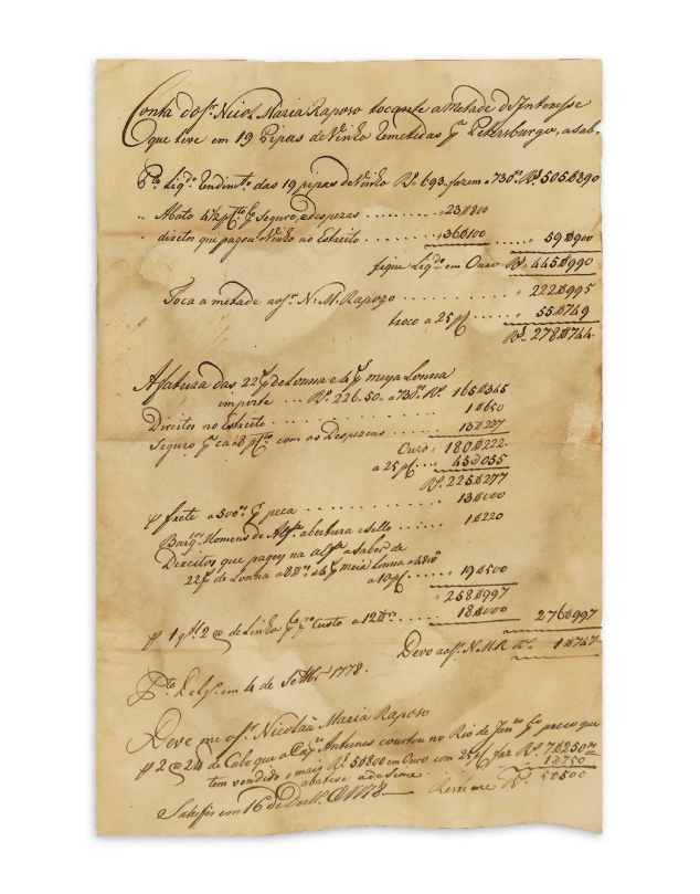Old documents about Pico wines