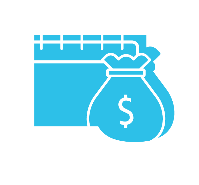 fixed monthly fees icon