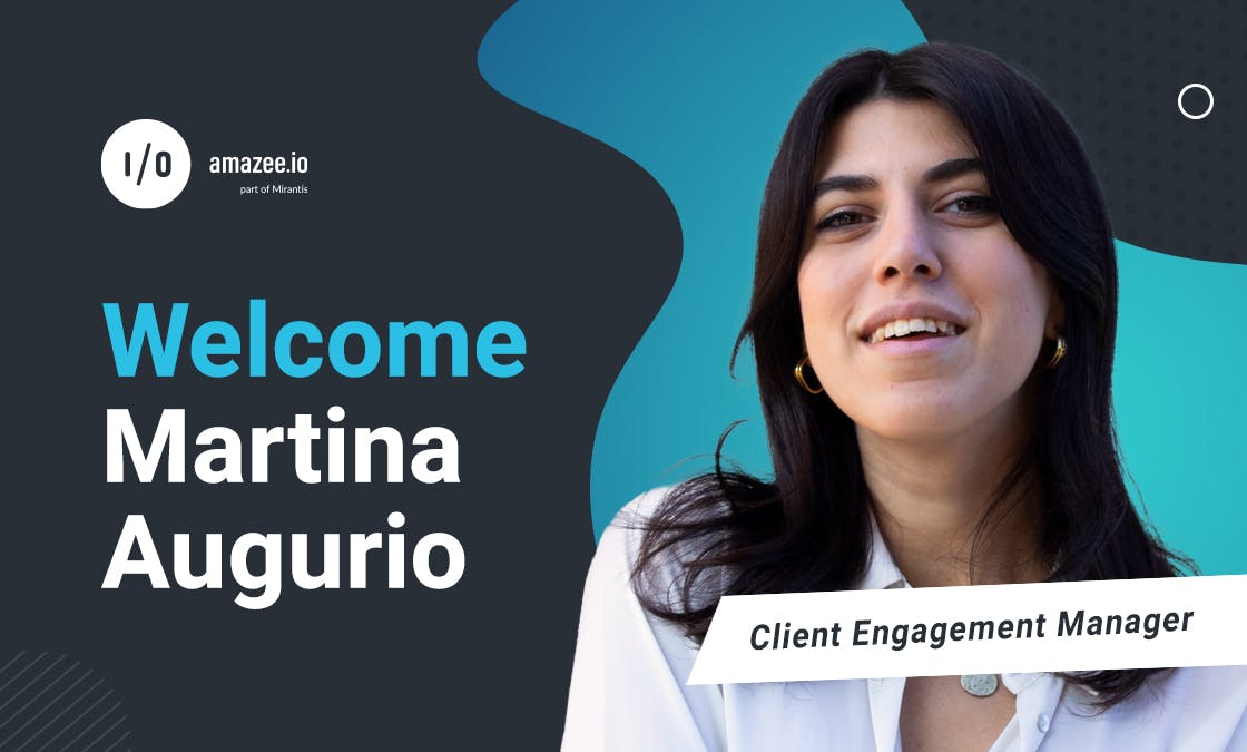 Welcome to amazee.io, Martina Augurio