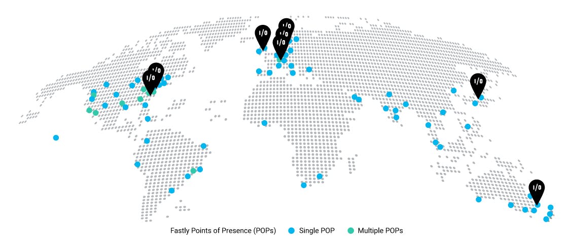 Fastly Points of Presence (POPs)