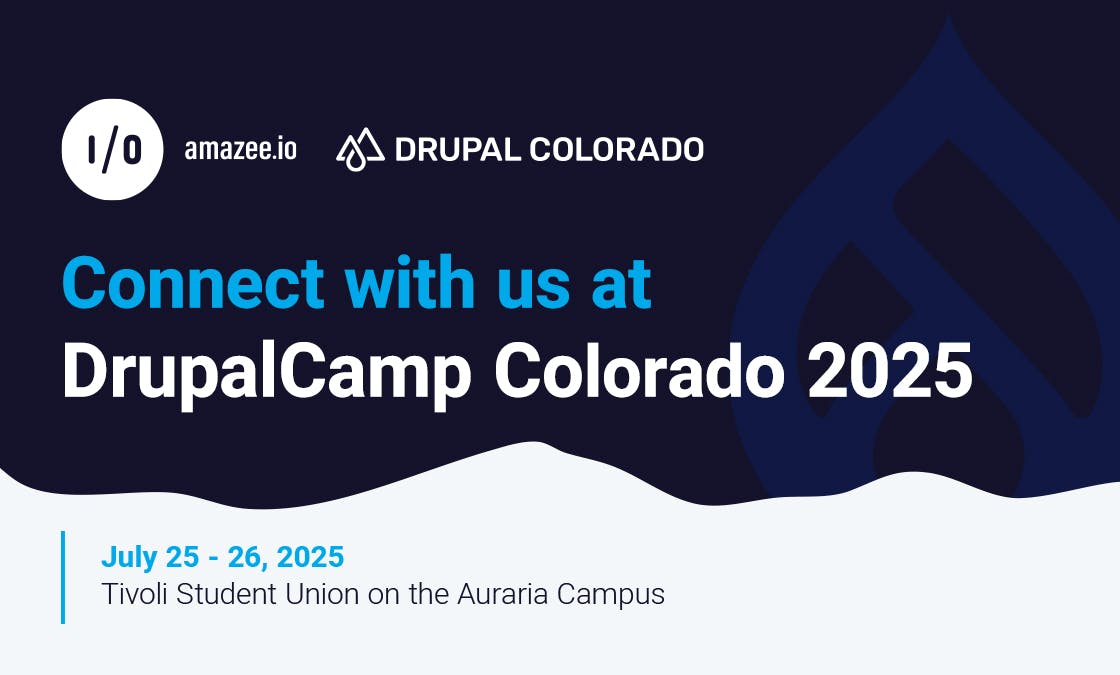 Connect with amazee.io at DrupalCamp Colorado 2025