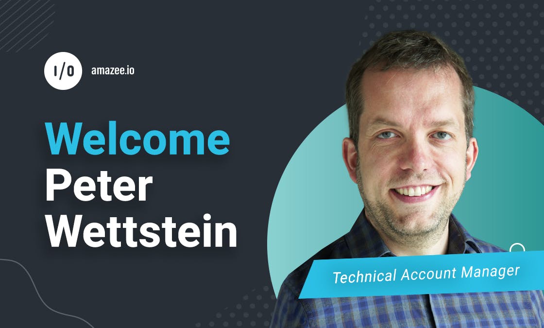 Welcome, Peter Wettstein - Technical Account Manager