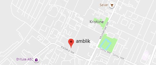 amblik: Kadaka tee 4, 10621 Tallinn, Eesti