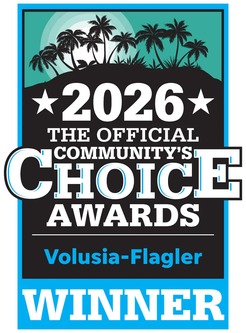 Volusia-Flagler 2026 Community’s Choice Awards winner badge.