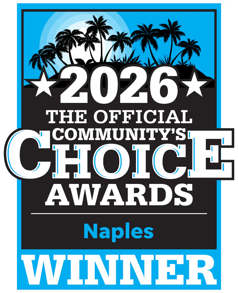 Naples 2026 Community’s Choice Awards winner badge.