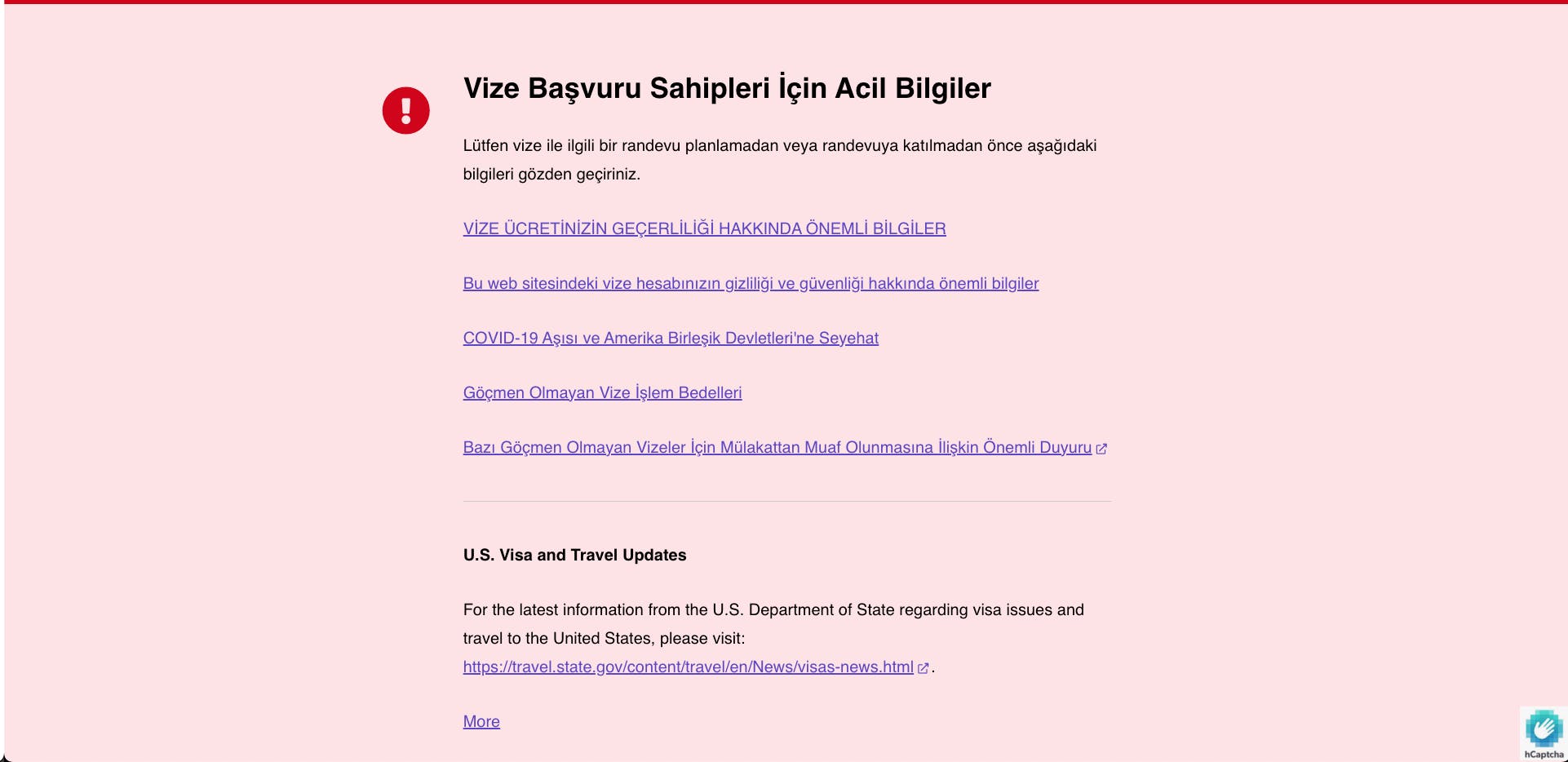 Uyarı ekranı