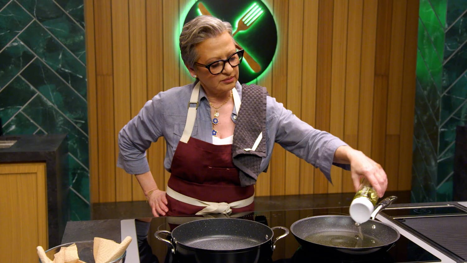 Woman cooking