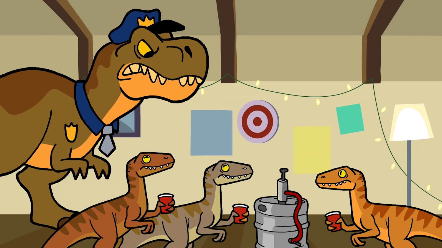 Cartoon dinosaurs