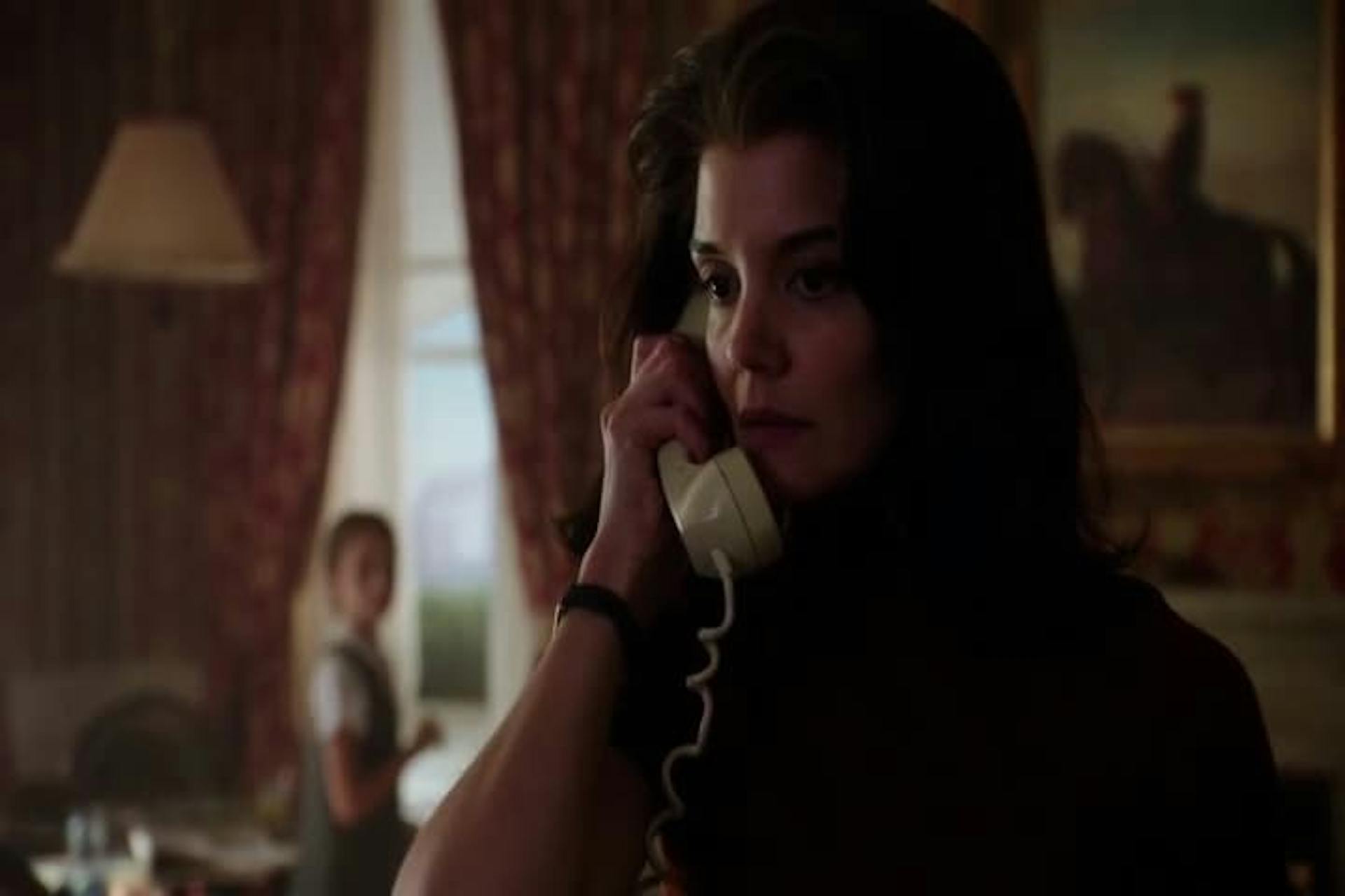 Woman talking on the phone