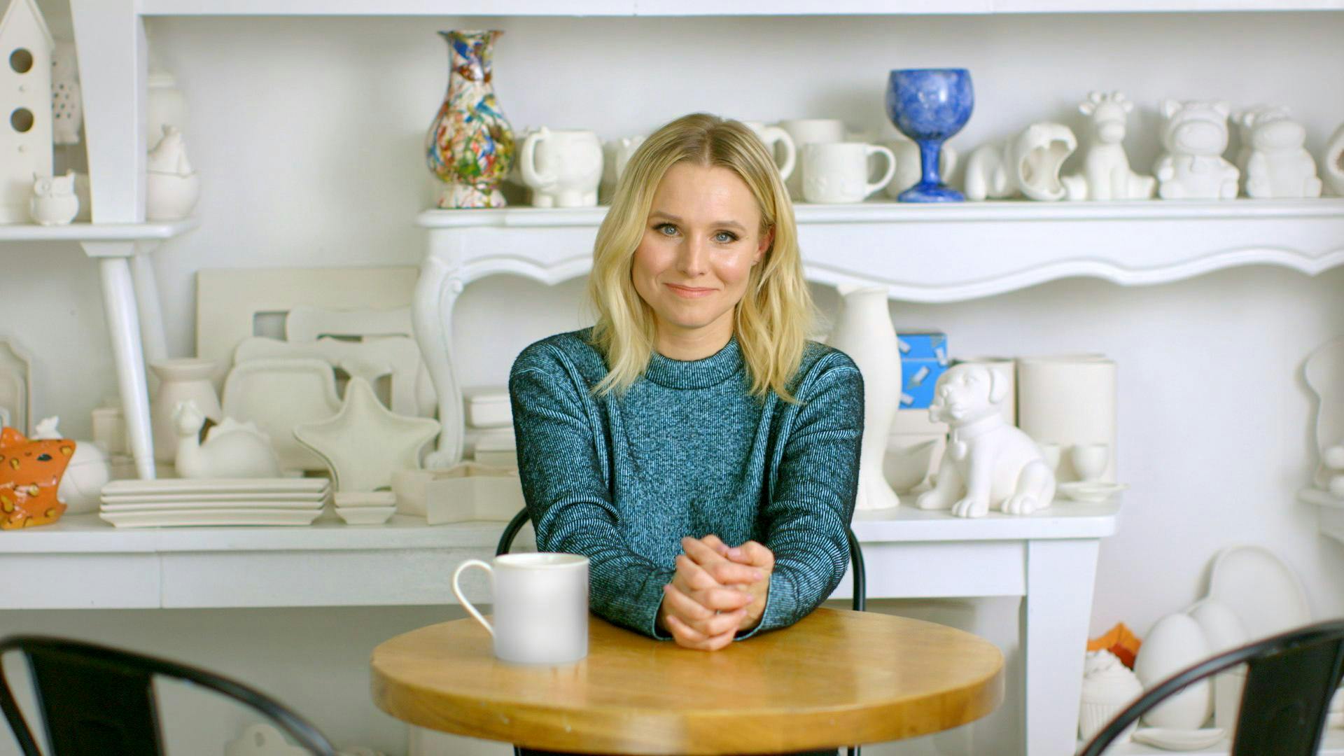 Kristen Bell smiling at camera