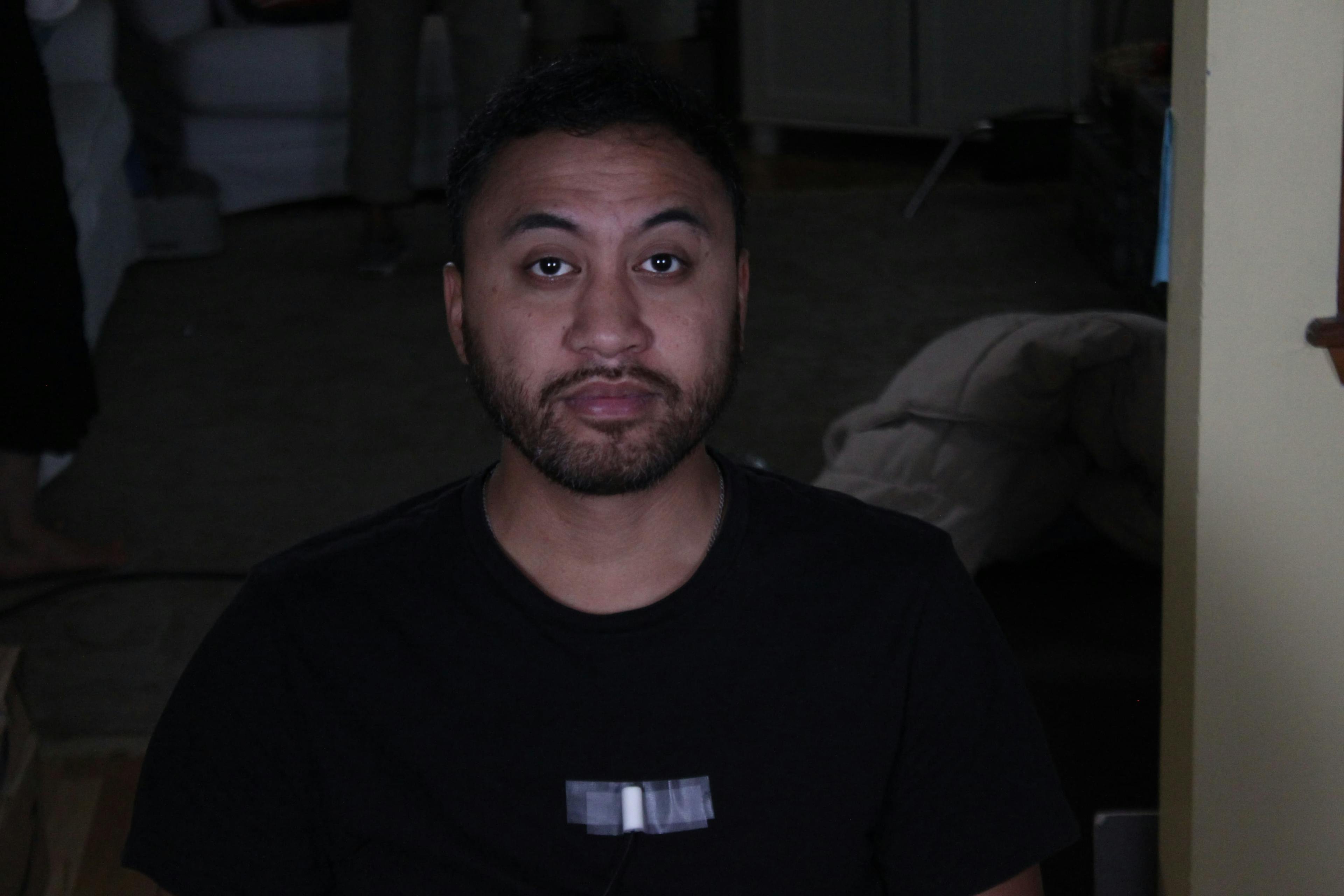 Man looking at camera