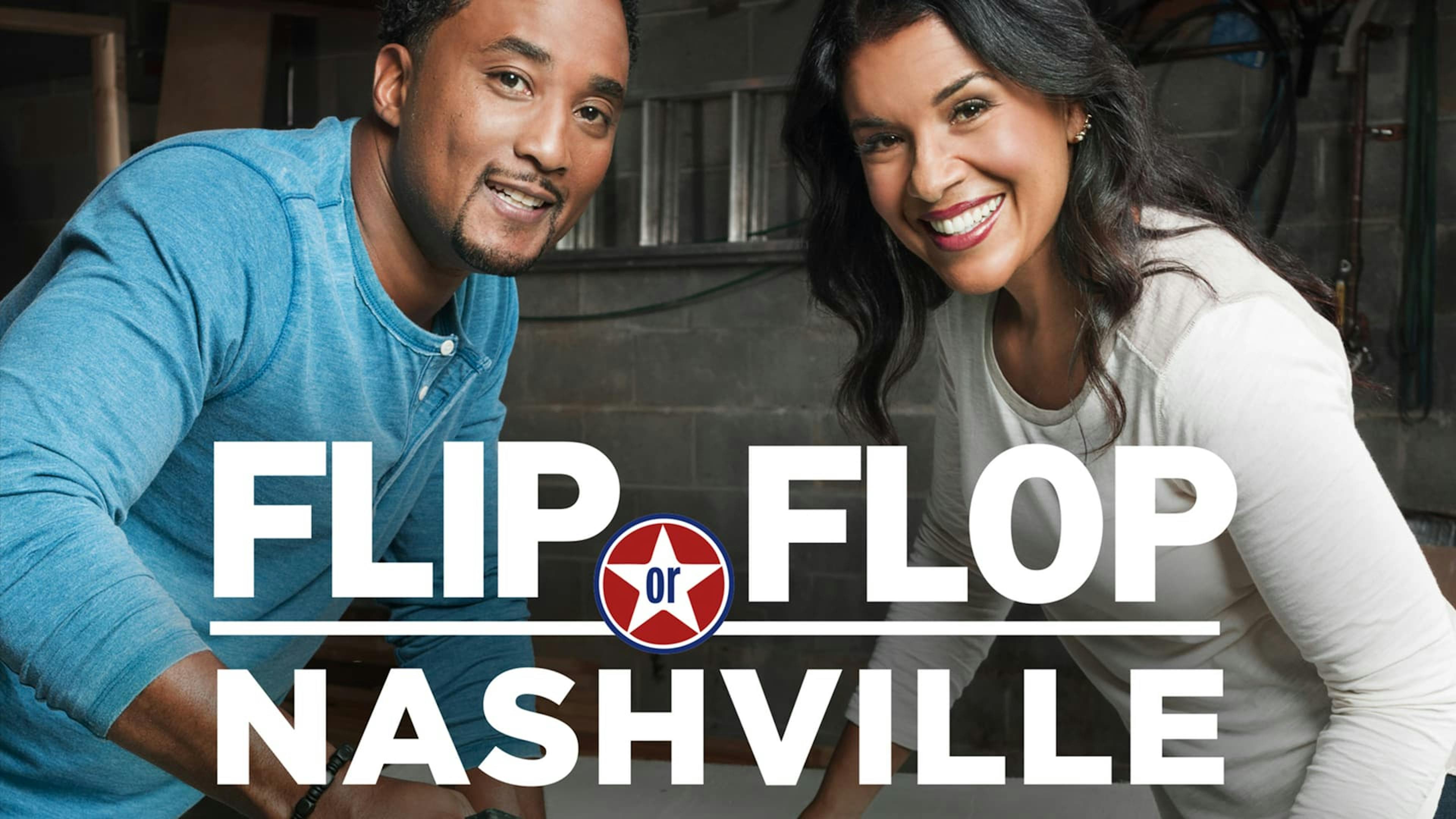 Man and woman looking at camera and smiling