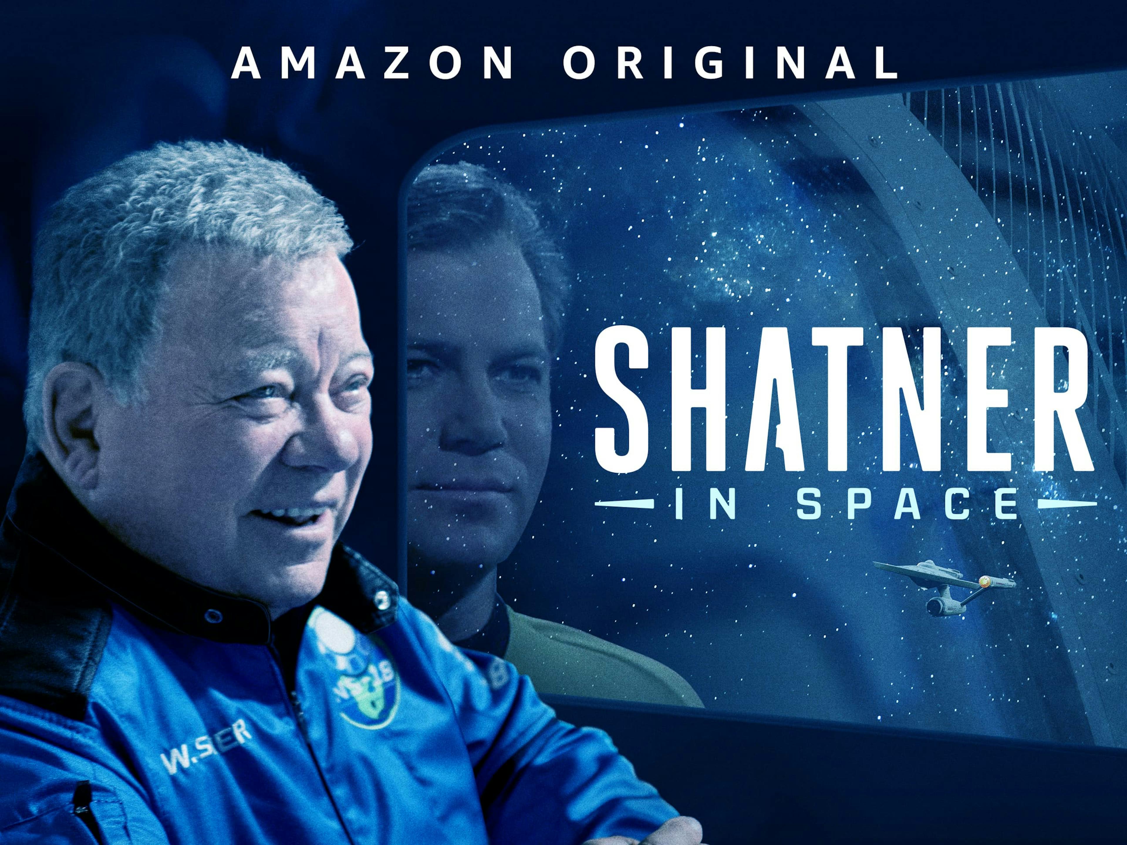 Man in spaceship looking out