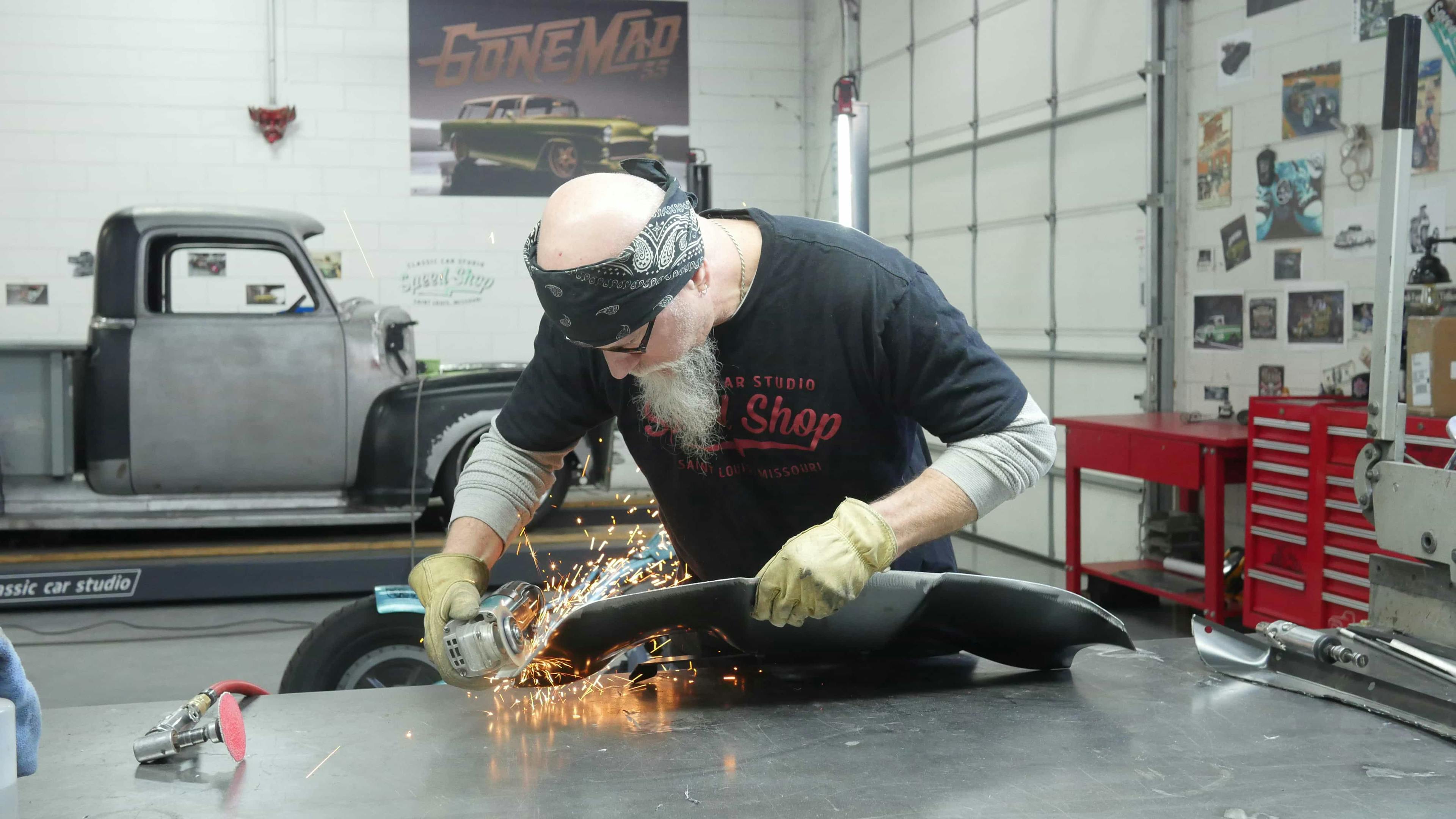 Man in workshop
