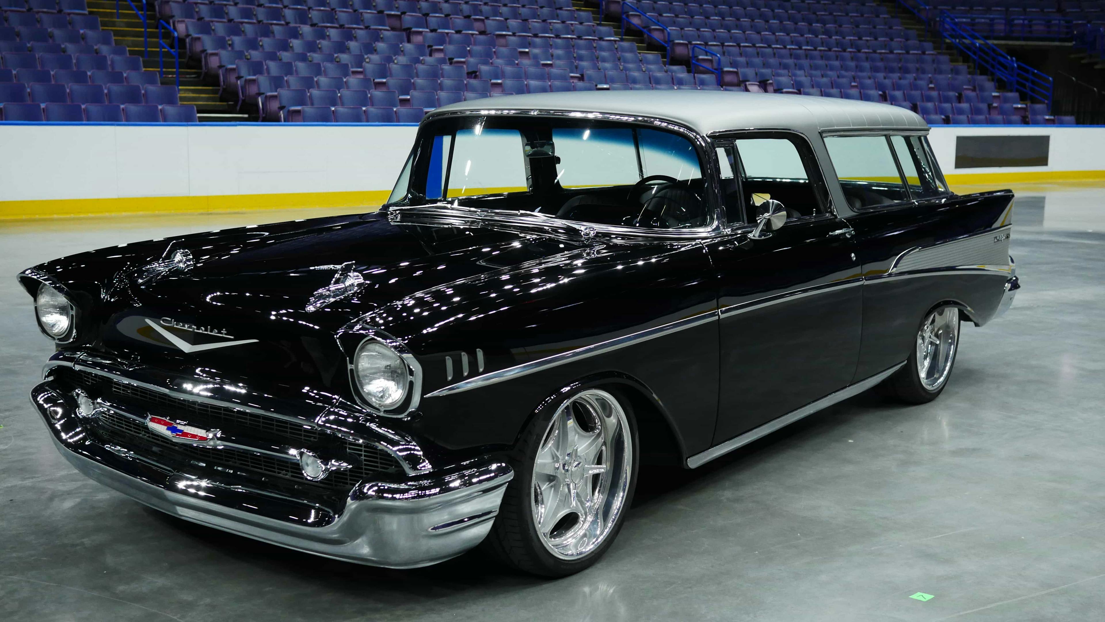 Shiny black car