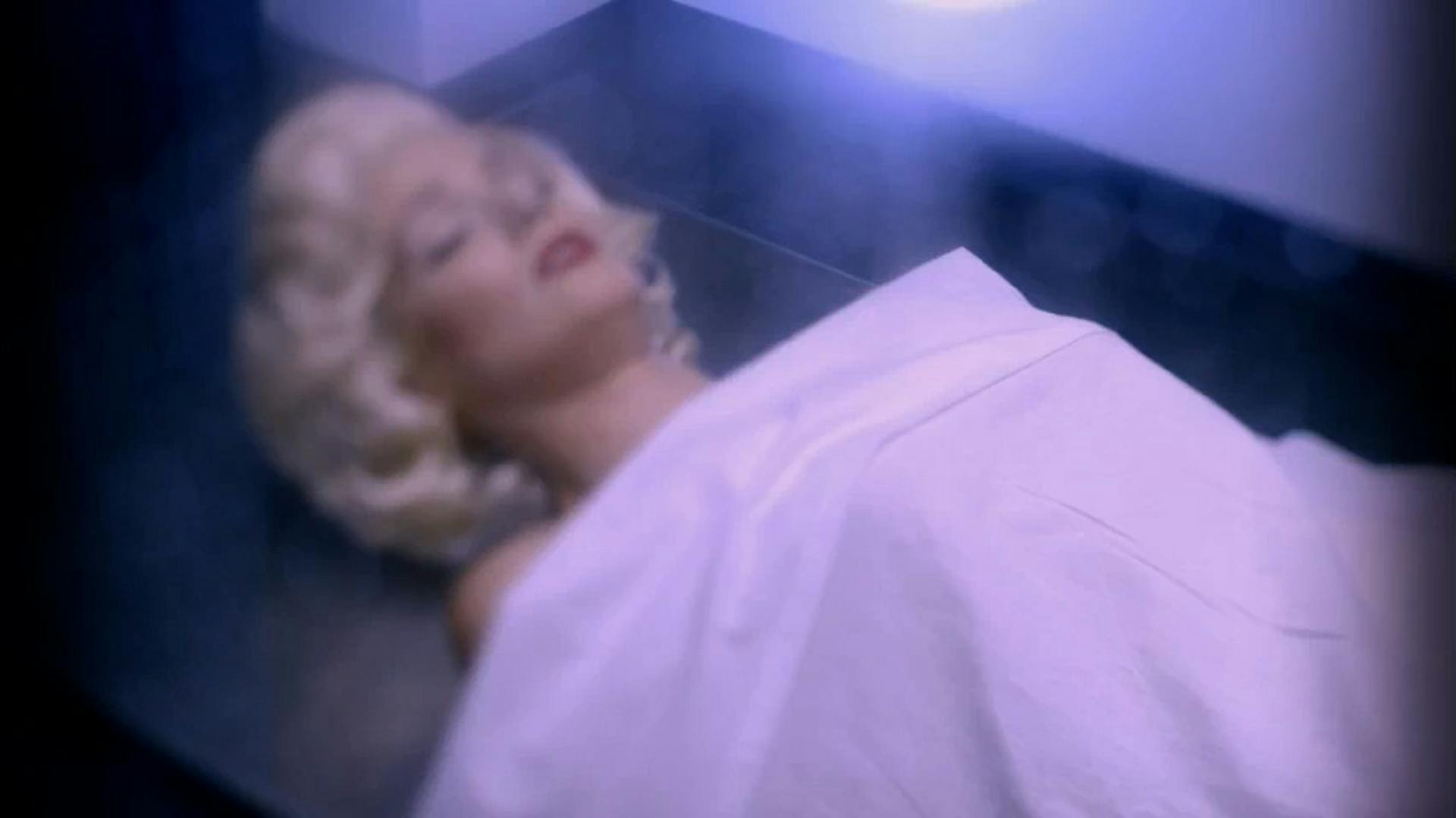 Body of woman covered with cloth