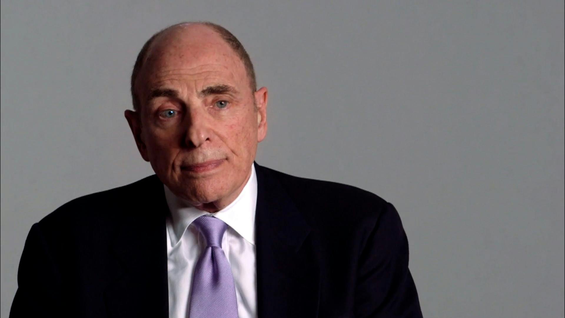 Man being interviewed