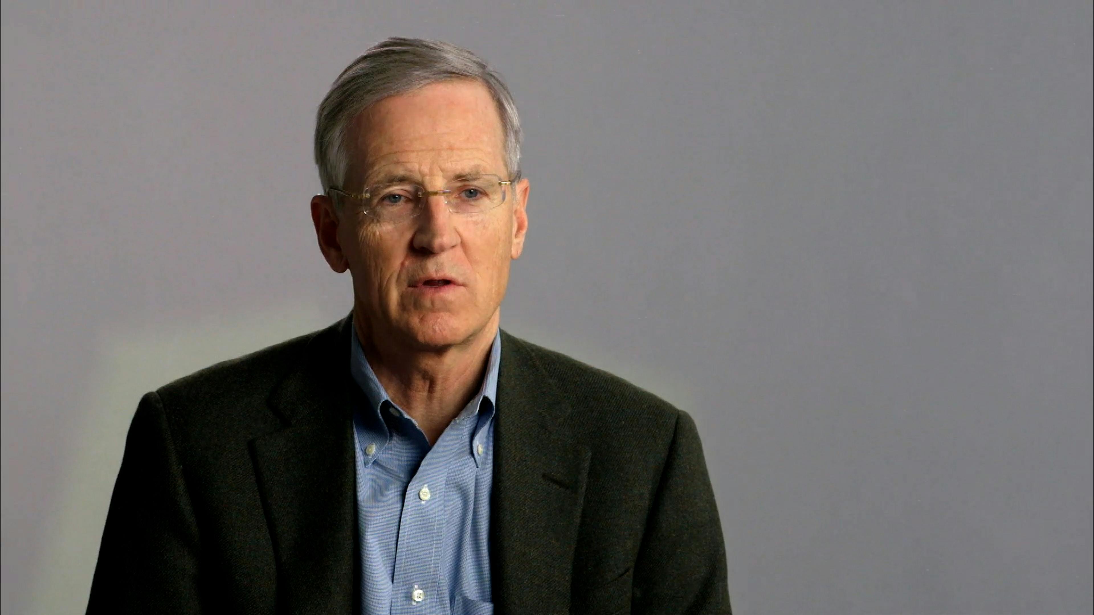 Man being interviewed