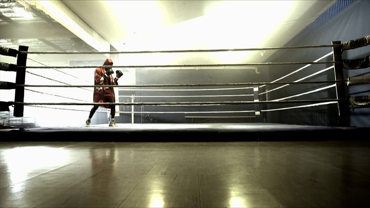 Man in boxing ring