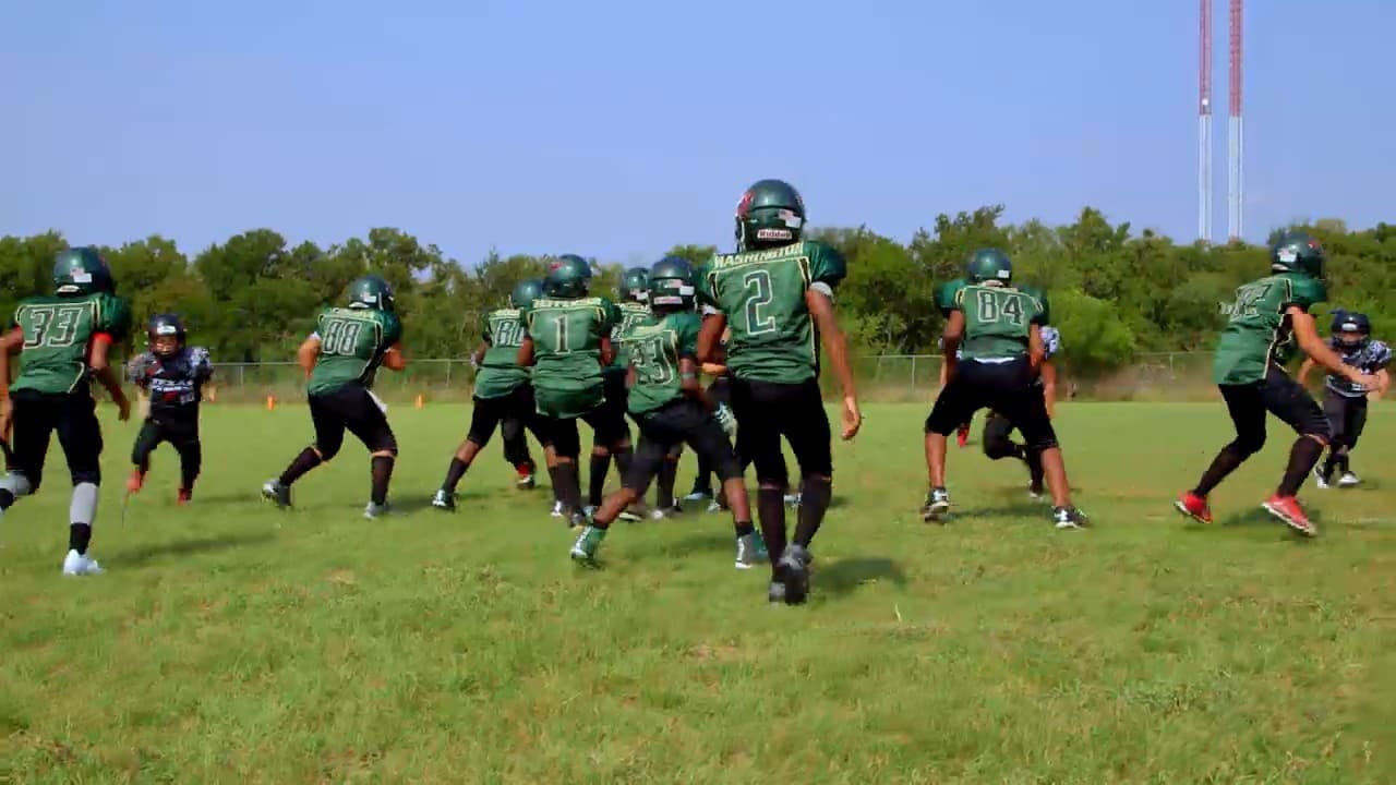 American Football players on a pitch