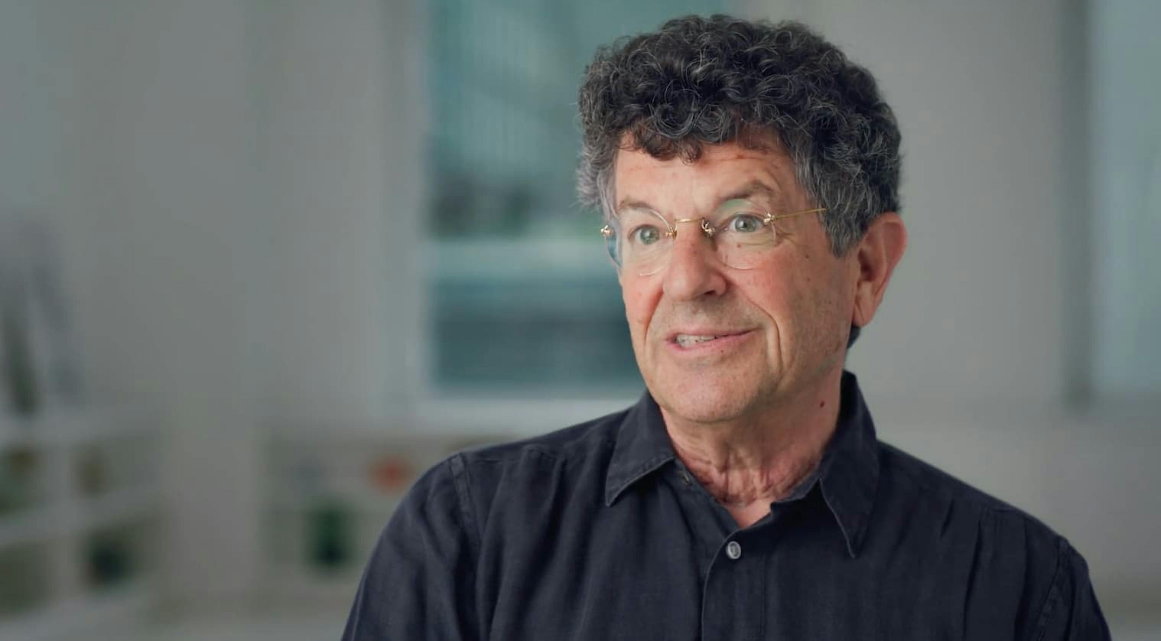 Man being interviewed