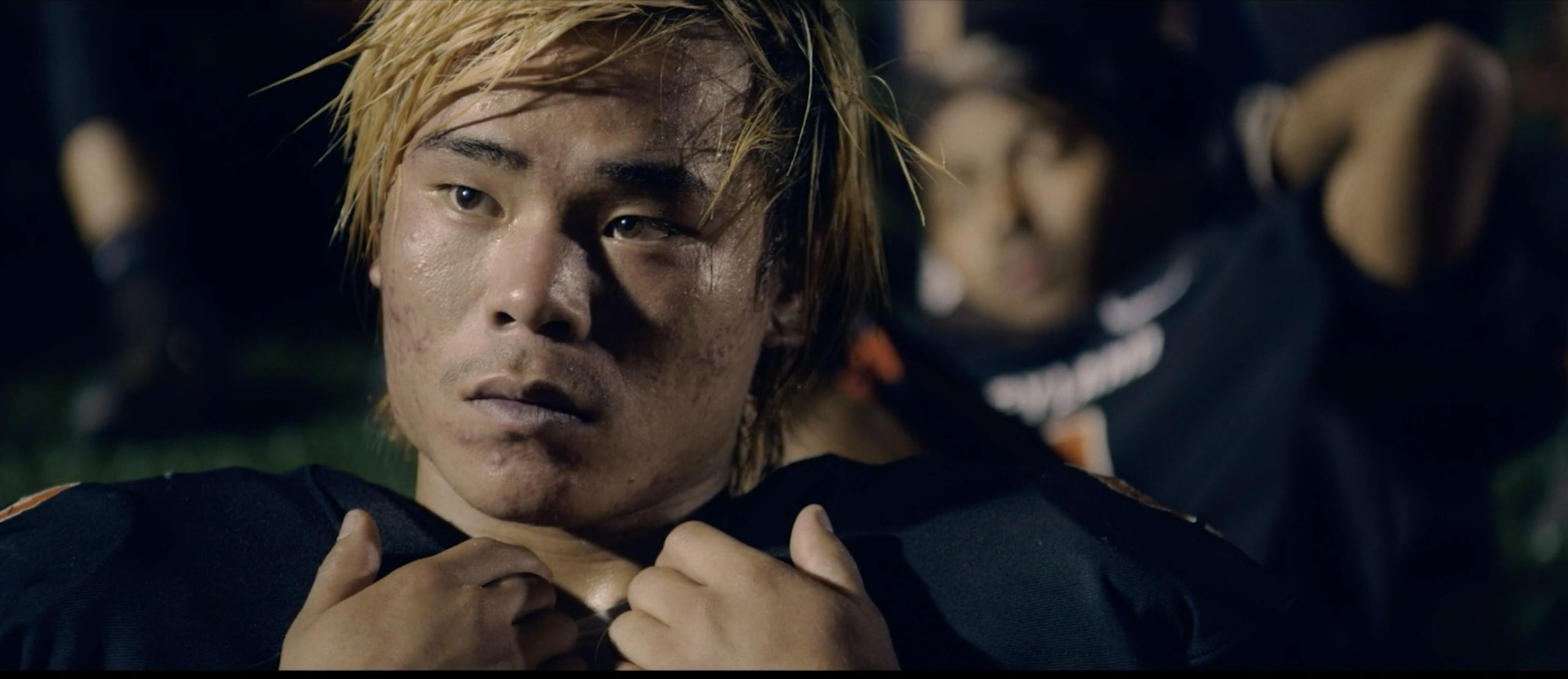 Close up of football player