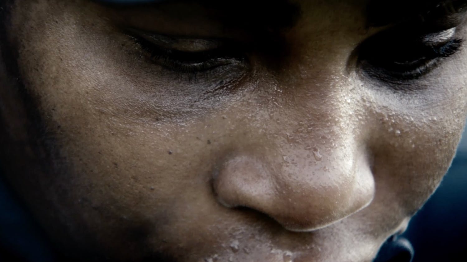 Close up of woman's face