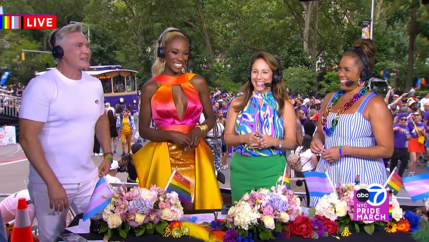 Presenters of the pride march