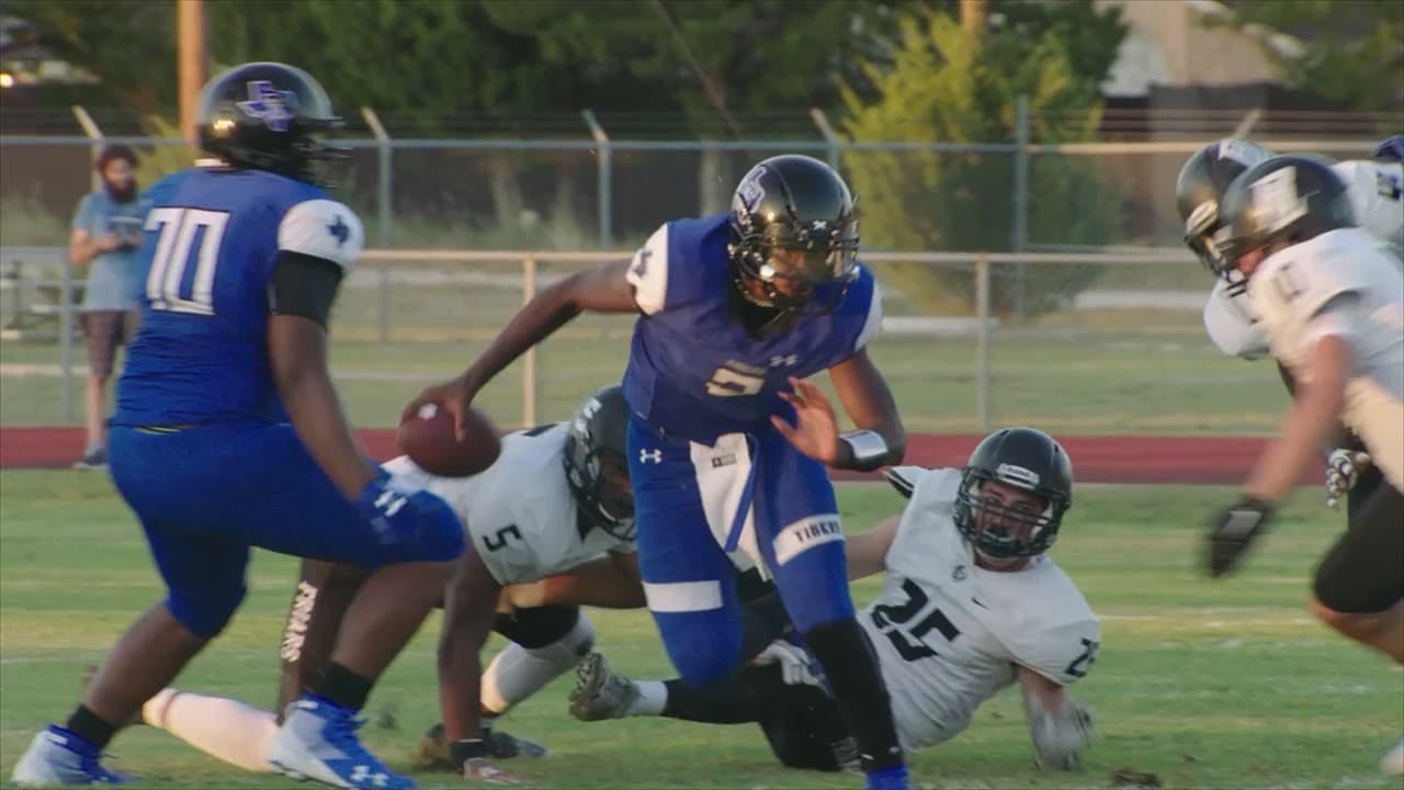 Football players on the field