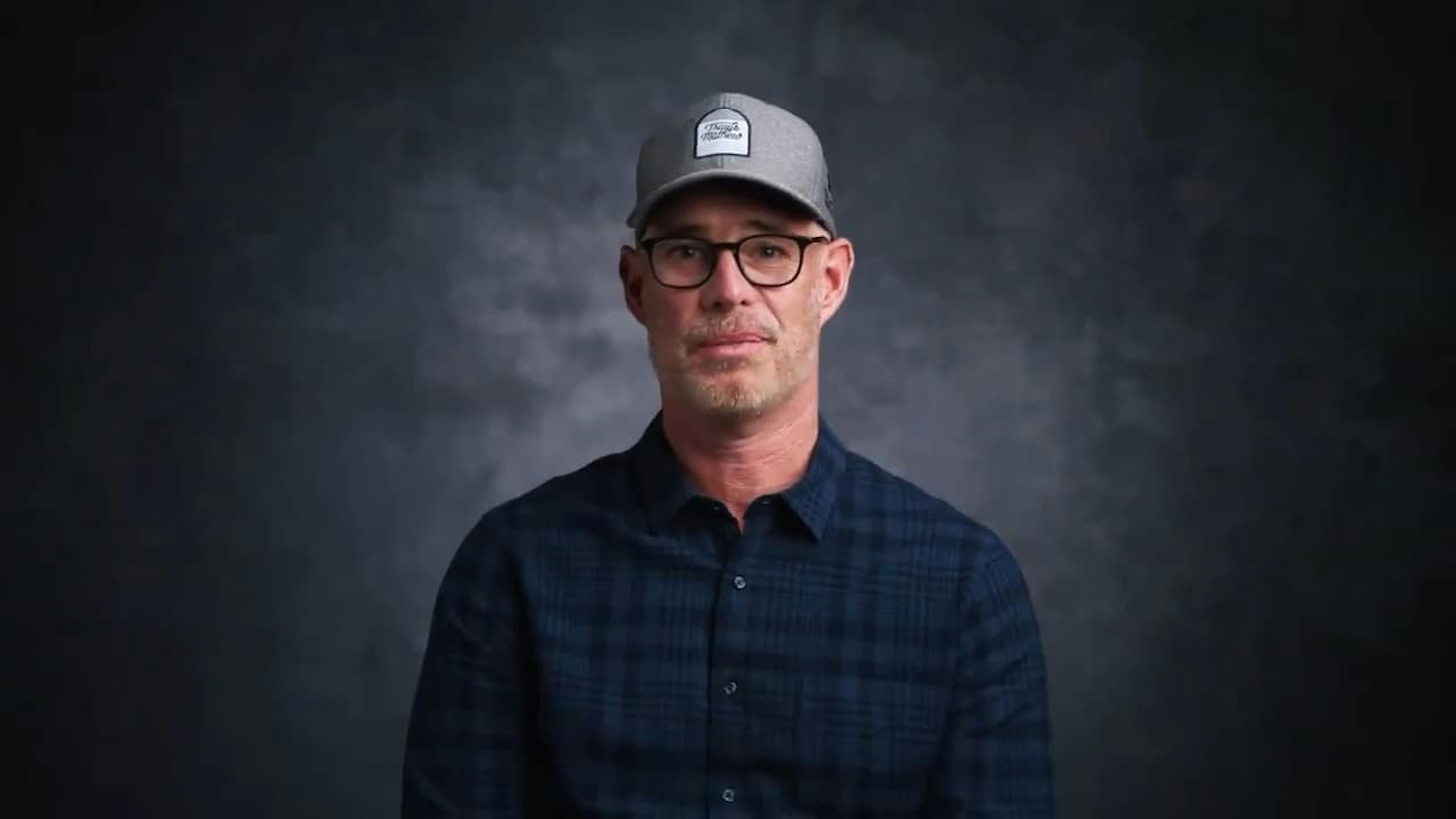 Man being interviewed