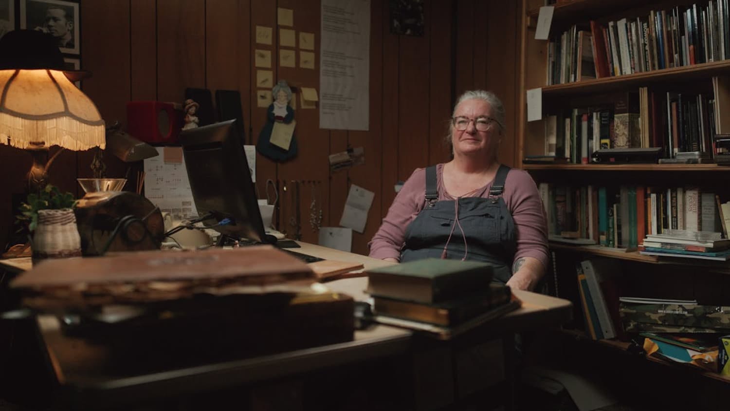 Woman being interviewed in office 