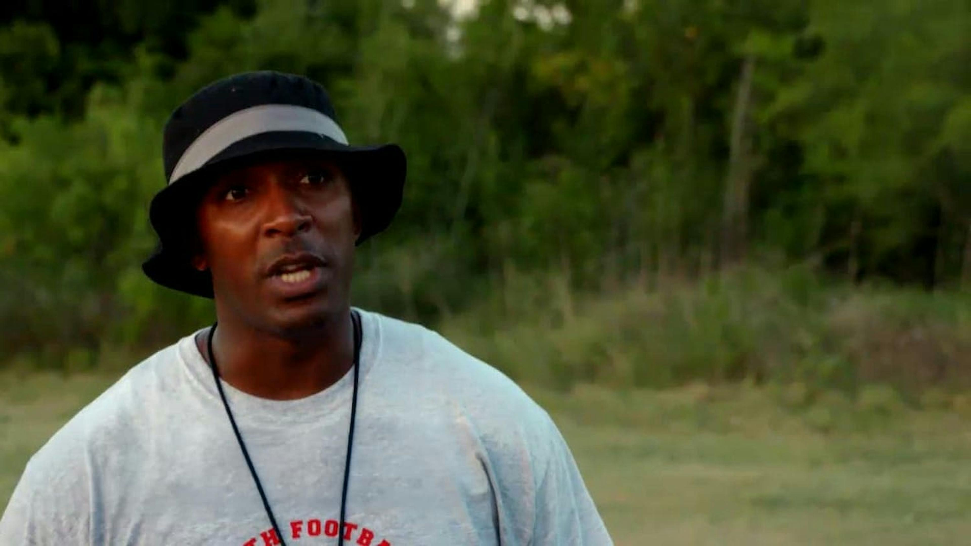 Man being interviewed