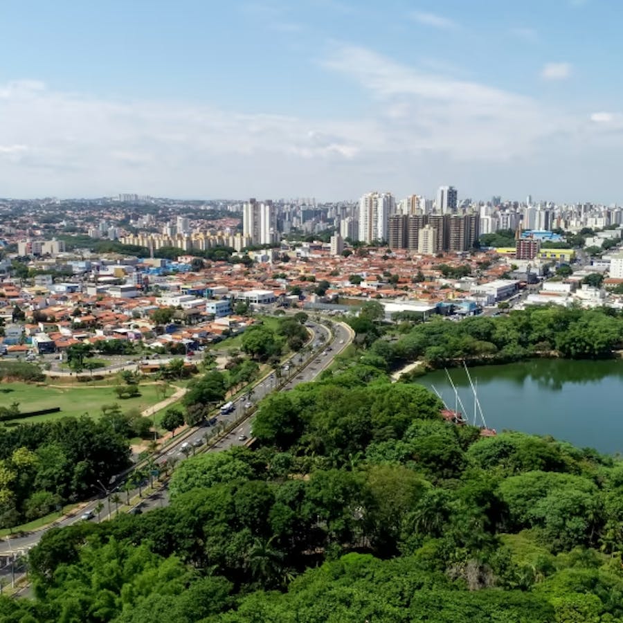 Vista Aérea de Campinas - SP, Brasil