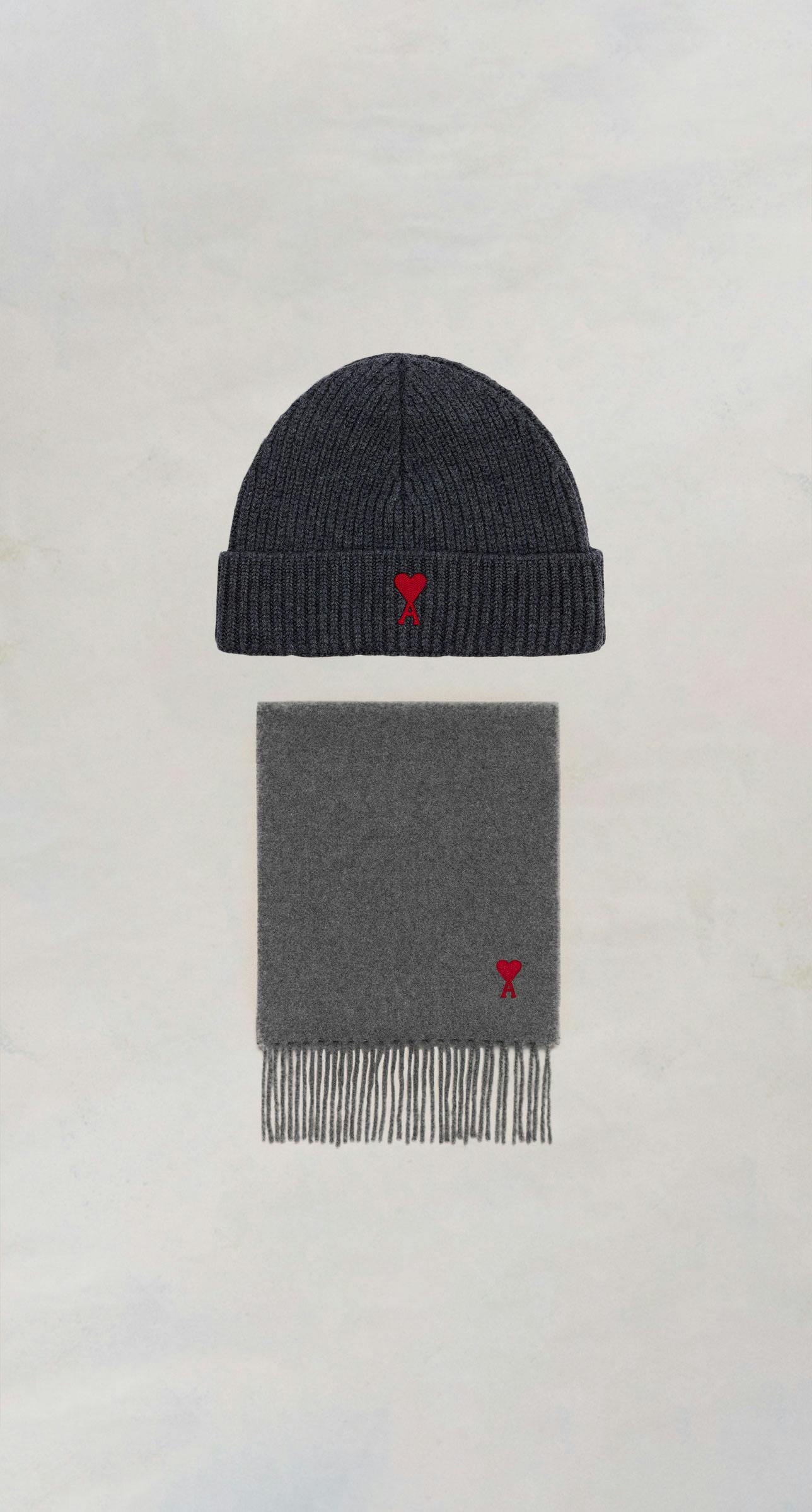 AMI Bundle - Grey scarf and beanie