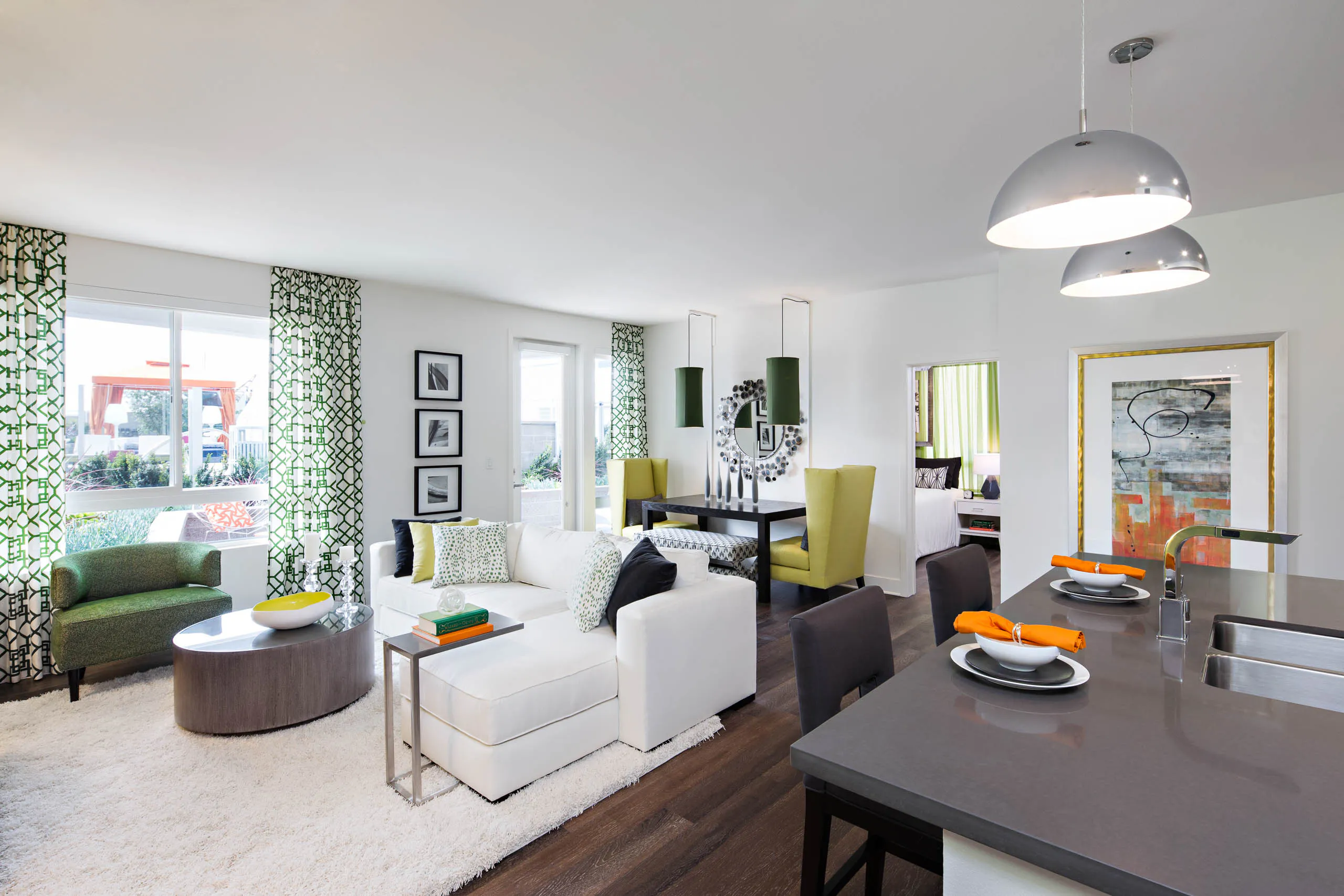 AMLI Lex on Orange living room interior - Glendale, CA